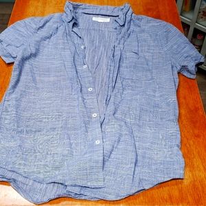 Mens Medium Aero Lightweight  Button Down Shirt